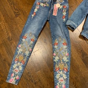Brand new jean jacket and pants
